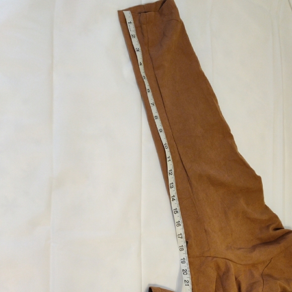 AVENUE. Brown Draped Jacket 100% Polyester - Picture 7 of 10